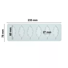   Szilikon dekor forma, ostya forma, tuile forma – Rózsa levél