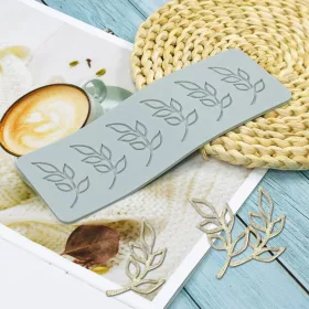   Szilikon dekor forma, ostya forma, tuile forma – Apró levél