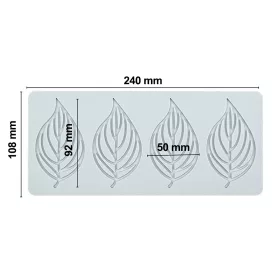   Szilikon dekor forma, ostya forma, tuile forma – Nagy levél