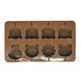 8 részes szilikon nyalóka forma – Állatok