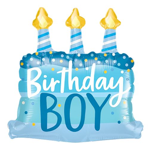 Fólia lufi – Születésnapi torta – Birthday BOY