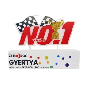Torta-gyertya-szuletesnapi-gyertya-Forma-1-auto-versenyzo-NO1