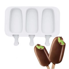   Szilikon jégkrém és sütinyalóka készítő forma – Magnum – 3 részes