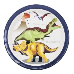 6 darabos papír tányér szett – Dinoszaurusz