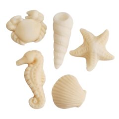 Apró marcipán figurák – Tenger, kagyló és csikóhal 