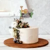 Tortabeszúró, torta dekoráció – Happy Birthday – Szafari állatok
