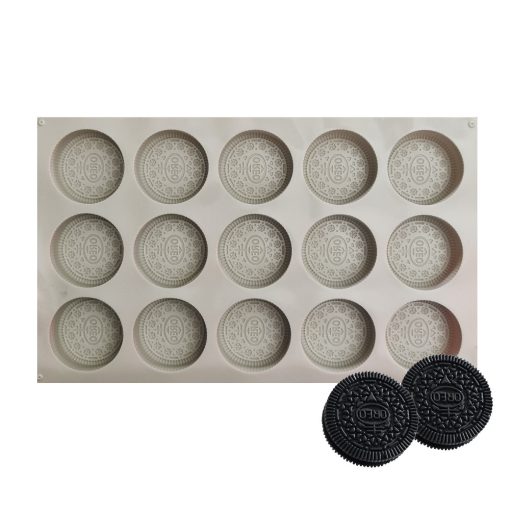 15 részes szilikon forma – Kicsi OREO keksz minta