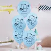 5 darabos latex lufi szett – Maci mintával – Kék