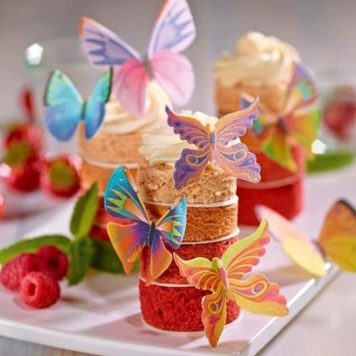 24 darabos ehető ostya dekoráció – Színes