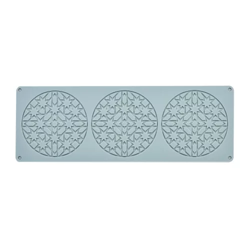 Szilikon dekor forma, ostya forma, tuile forma – Kör csillagokkal