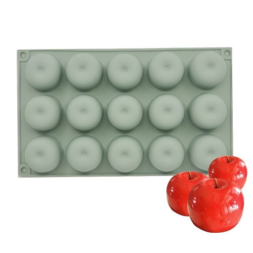 15 részes szilikon forma, mousse forma – Alma, barack