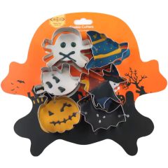 6 darabos fém sütemény kiszúró – Halloween minta 