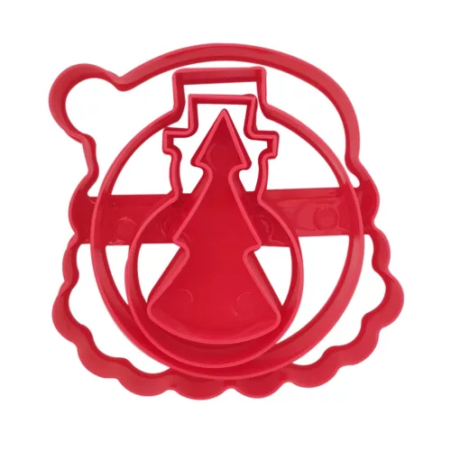 4 darabos műanyag süteménykiszúró – Karácsonyi minta 