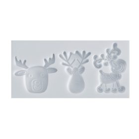   Szilikon fondant és marcipán mintázó – Karácsonyi minta – Szarvasok