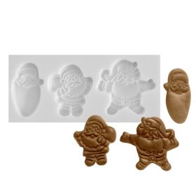   Szilikon fondant és marcipán mintázó – Karácsonyi minta – Télapók
