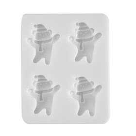   Szilikon fondant és marcipán mintázó – Karácsonyi minta – Apró jegesmedve