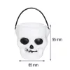 3 darabos műanyag kicsi halloween cukorkatartó vödör – Koponya