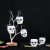 3 darabos műanyag kicsi halloween cukorkatartó vödör – Koponya
