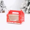Karácsonyi ablakos muffin doboz – 2 részes