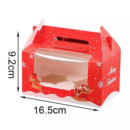 Karácsonyi ablakos muffin doboz – 2 részes