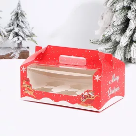 Karácsonyi ablakos muffin doboz – 6 részes