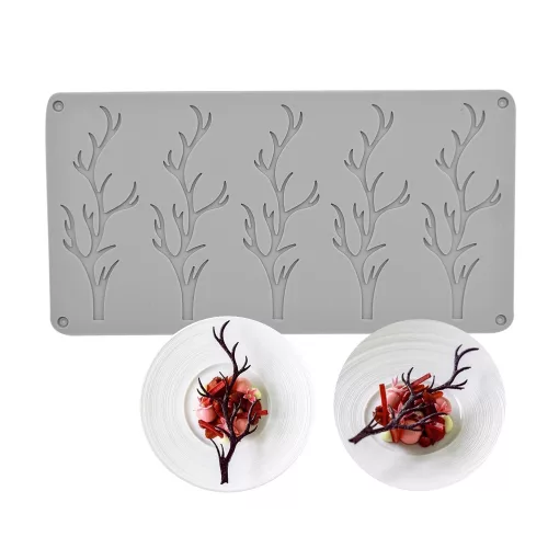 Szilikon dekor forma, ostya forma, tuile forma – Fa ág