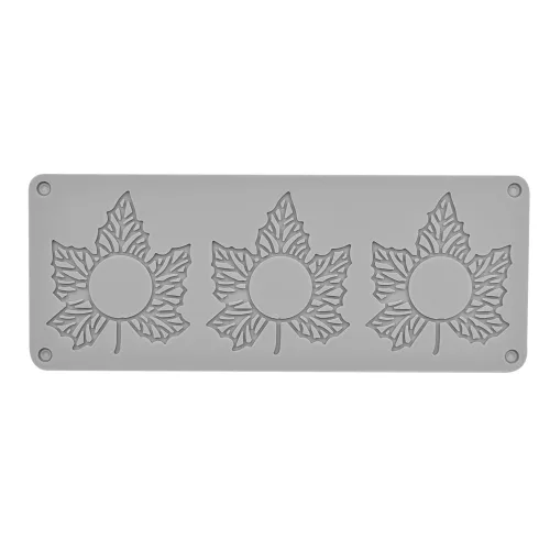 Szilikon dekor forma, ostya forma, tuile forma – Juharlevél - Üreges