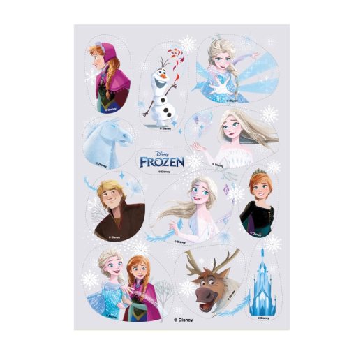 Dekorációs ostya lap – Disney – FROZEN Jégvarázs – 12 darabos szett