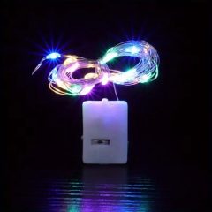   Dekorációs LED égősor – Mini LED füzér – LED tortadekoráció - Színes