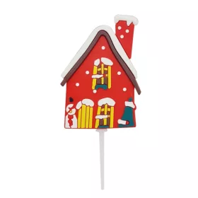   Műanyag torta dekoráció – Karácsonyi minta – Mézeskalács ház