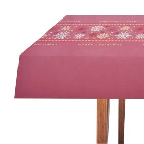   Műanyag karácsonyi asztalterítő – Hópehely minta – Merry Christmas 