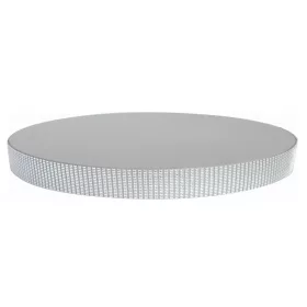   Kör alakú, vastag tortadob strassz kövekkel – Ezüst – 30 cm átmérő