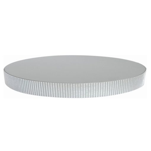 Kör alakú, vastag tortadob strassz kövekkel – Ezüst – 30 cm átmérő
