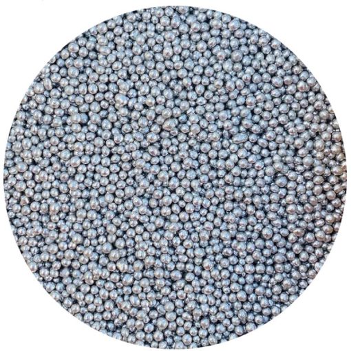 Nonpareils szórócukor, cukorgyöngy – Ezüst metál - 50g