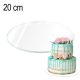 Akril torta alátét – 20 cm 