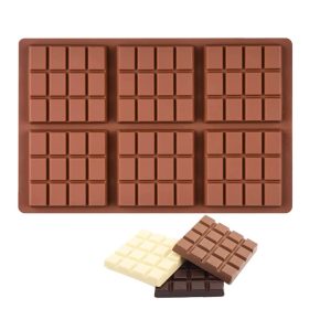   6 részes szilikon csokoládé forma – Táblás csokoládé