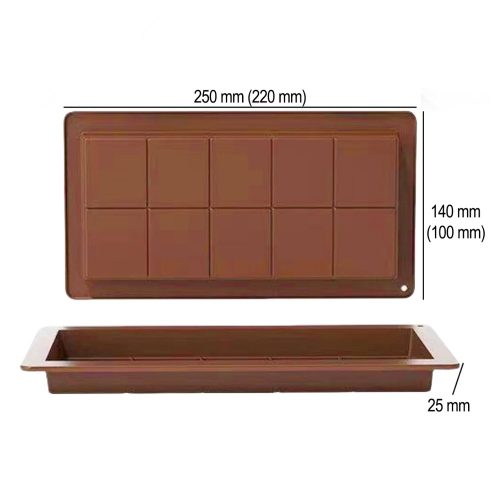 Óriás szilikon táblás csokoládé forma 