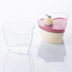   Desszertpohár, pohárkrém-desszert tégely – Heart - Szív - 100 ml
