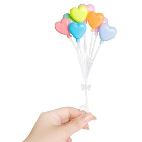 Műanyag tortadekoráció, tortadísz – Szív alakú lufik