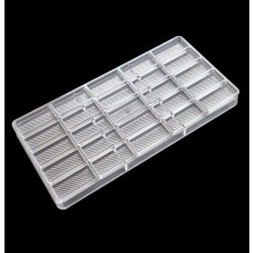 Polikarbonát bonbon forma – Csíkos tégla 