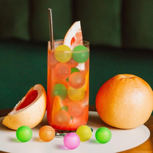 10 darabos, többször használható műanyag jégkocka – Golyó