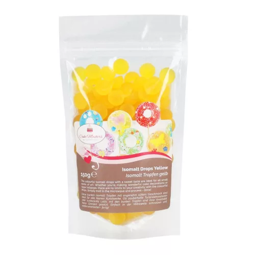 Cake-Masters Izomalt cseppek - Sárga 150g