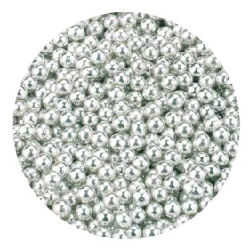   Cake-Masters szórócukor, cukorgyöngy – Ezüst gyöngy – 3 mm