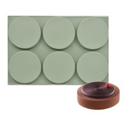 6 részes szilikon forma – Piskóta forma, torta forma