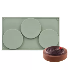 3 részes szilikon forma – Piskóta forma, torta forma