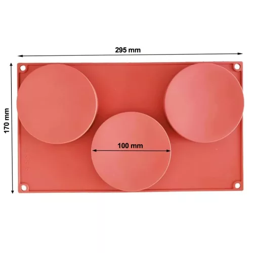 3 részes szilikon forma – Piskóta forma, torta forma