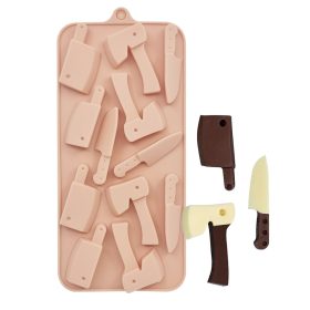   Szilikon bonbon és csokoládé forma – Balta, kés és bárd