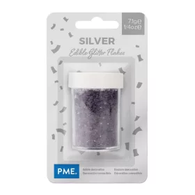 PME ehető glitter csillámpehely – Ezüst színű 