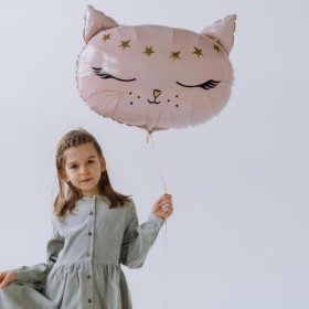 Fólia lufi – Cica, macska – Rózsaszín