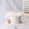 Tortadekoráció, tortadísz - Korona, apró csillagokkal
